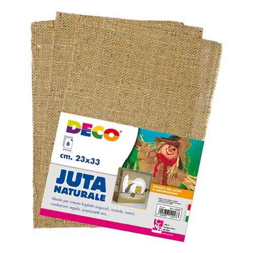Cwr Fogli juta Natural (33x23 cm) 6 pz 12247