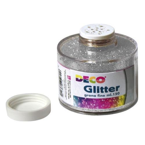 Cwr Glitter Grana fine Argento Barattolo dosatore 150 ml 130 100 2