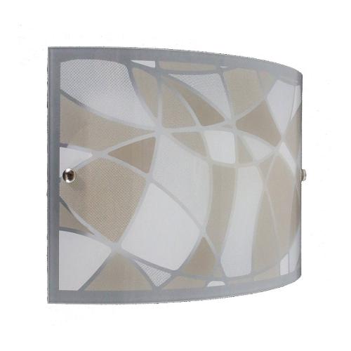 Isoluce Applique MOSAICO Bianco e Tortora (30x20cm) 2282 31 3135 1 luce - E27 - Max 60W