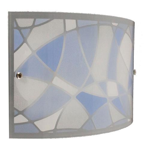 Isoluce Applique MOSAICO Bianco e Azzurro (30x20cm) 2282 31 3075 1 luce - E27 - Max 60W