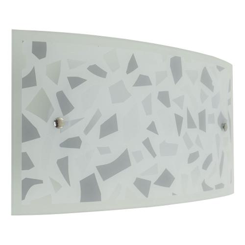 Isoluce Applique POMPEI Bianco e Grigio (30x20cm) 2374 35 3015 1 luce - LED - Max 10/12W