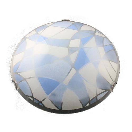 Isoluce Plafoniera MOSAICO Bianco e Azzurro (40cm) 2282 20 3075 2 luci - E27 - Max 120W