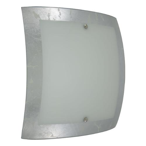 Isoluce Plafoniera FOGLIA ARGENTO (40x40cm) 2378 20 3240 2 luci - E27 - Max 120W