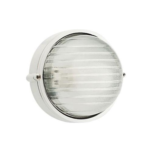 Sovil Plafoniera da esterno INDUSTRIALE TONDA Bianco (11x25,6cm) 781 02 1 luce - E27 - Max 100W