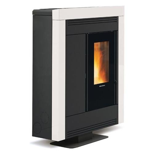 Extraflame Stufa pellet 10,2kW SOUVENIR STEEL EVO Bianco 4 stelle Classe A+ 1275754