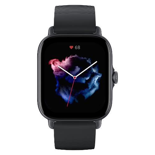 Amazfit Smartwatch ( AMOLED ) LIFESTYLE SERIES GTS 3 Graphite black 42 mm W2035OV1N