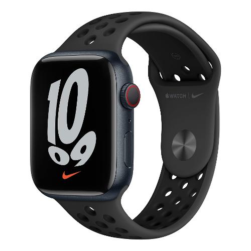 Apple Smartwatch WATCH NIKE SERIES 7 Alluminio GPS + Cellular Midnight 45 mm MKL53TY A