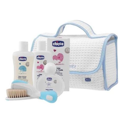 Chicco Set regalo Beauty Bag con manico BABY MOMENTS Azzurro 00010618000000