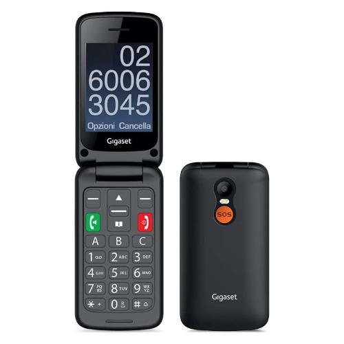 Gigaset Cellulare 2G Gprs SENIOR Gl590 Dual Sim Black