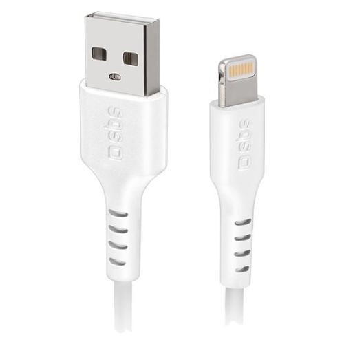 Sbs Cavo Lightning CHARGING DATA CABLE Certificato Apple Mfi White 2m TECABLEUSBIP5289W