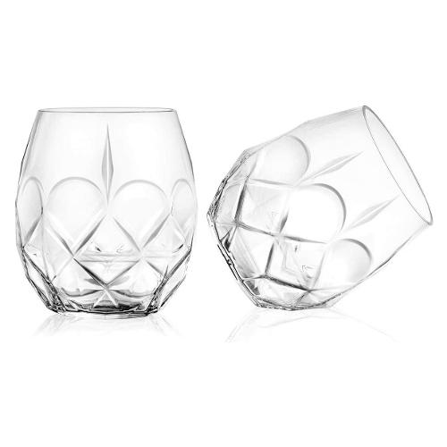 Set bicchieri Whisky 6pz ALKEMIST Trasparente 8,7 x 10,3 cm 350ml