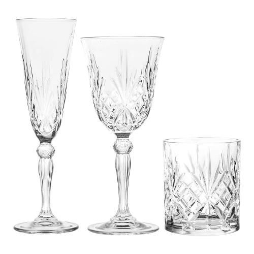 Rcr Set calici Vino 18 pz MELODIA Trasparente 735110