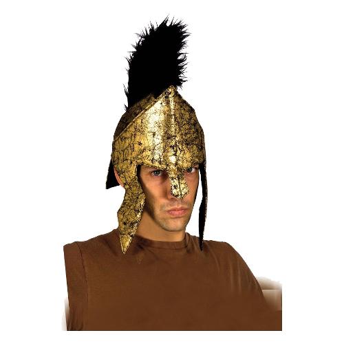 Cappello carnevale Elmo Antico Romano Nero e Oro 20968