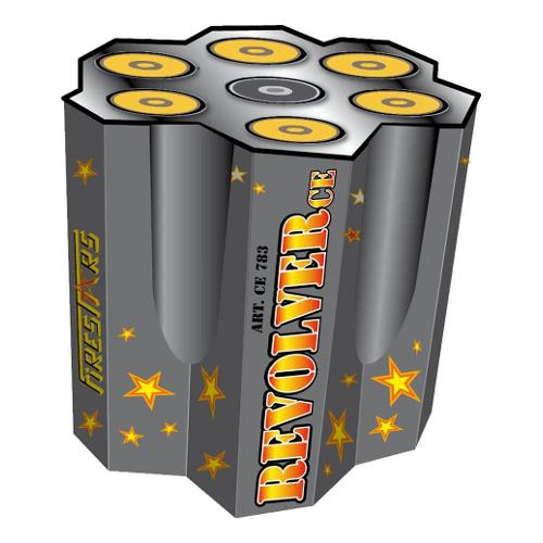 Firestars Giochi pirici 1 pz Fontana Revolver CE 783 (14,6x14,6 cm)