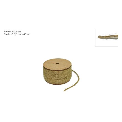 Due Esse Christmas Nastro decorativo CHRISTMAS Cordoncino Natural (6700x0,3 cm) XNA15008771