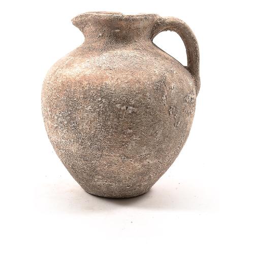 Mercury Vaso Pietra (25x25x29cm) Brocca Grande Pietra etrusca bianca 00184