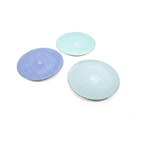 Mercury Sottopiatto Plastica (2x33x33cm) BLU SEA Assortito 24681
