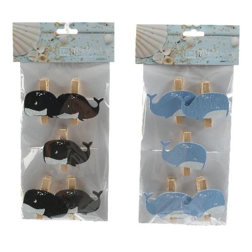 Mercury Mollette bucato 5 pz Whale MARE Assortito 15948