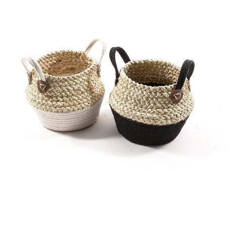 Mercury Porta vaso cesto con manici INTRECCI assortito (26x20 cm) 04243