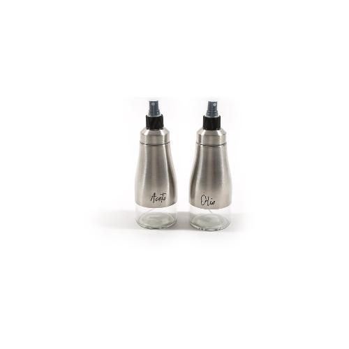 Oliera 300ml Con Erogatore Spray Satinato 04744