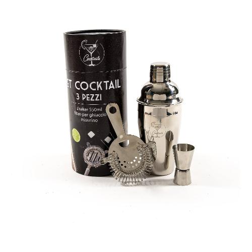 Set cocktail Acciaio lucido 550ml 20304