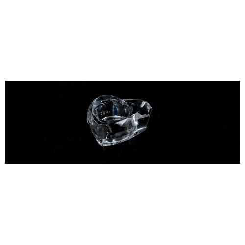 Mercury Porta candela (8x3x2cm) Cuore Trasparente 39431