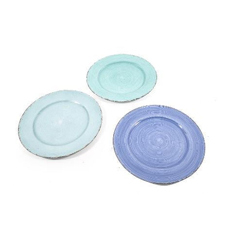Mercury Sottopiatto Plastica (2x33x33cm) BLUE SEA Assortito 24674