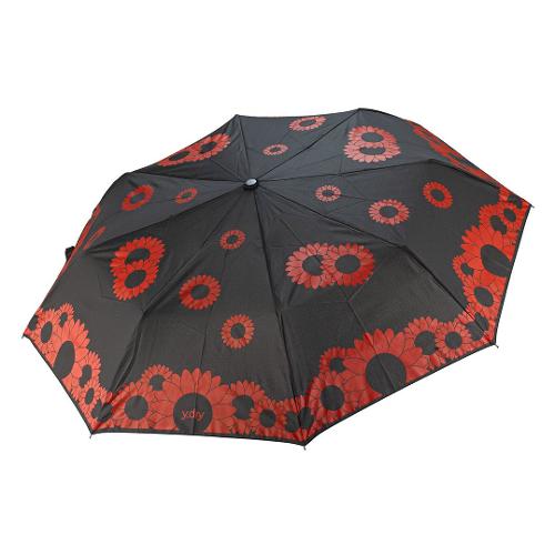 Y Dry Ombrello mini donna automatico Sunflowers (99cm) FASHION WORLD Rosso Y 2219