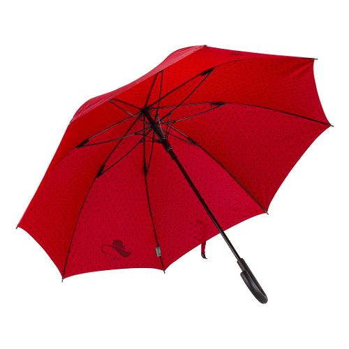 Y Dry Ombrello lungo donna automatico Pin Up (112cm) FASHION WORLD Rosso Y 4460