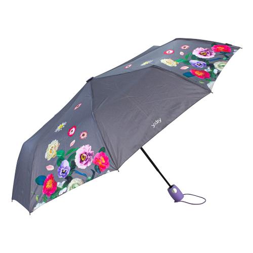 Y Dry Ombrello mini donna automatico Bouquet (97cm) FASHION WORLD Grigio Y 2259