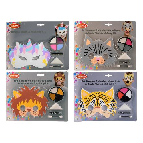 Ciao Set trucchi carnevale Make Up con Mascherina Animaletti assortito 21344