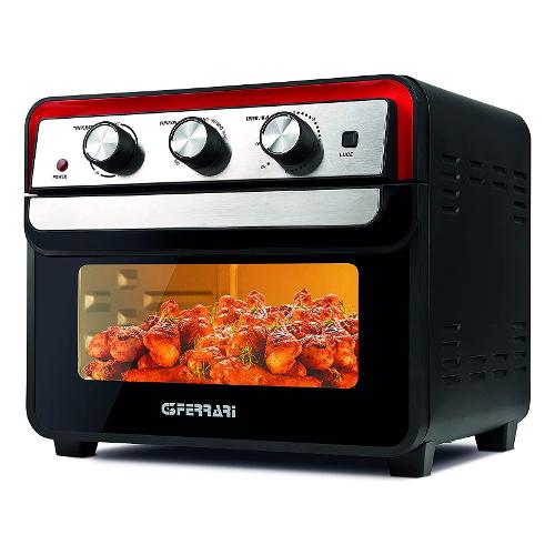 G3 Ferrari Friggitrice ad aria (22Lt) FRIGGISANO 22L Black e Red G10145