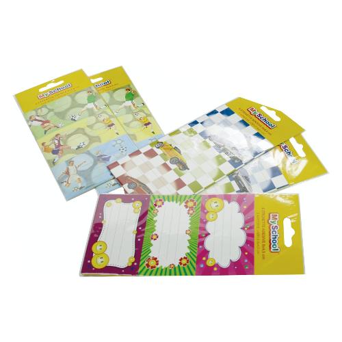 Ri.Plast Set etichette adesive Fantasia (80x45mm) 6 pz Assortito 610600