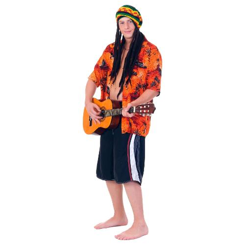 Ciao Parrucca carnevale Rasta con Cappello taglia unica 21769