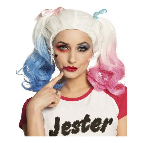 Parrucca carnevale Harley Quinn taglia unica 21563