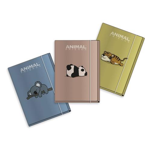 Ri.Plast Cartellina 3 lembi con elastico AMIMAL FRIENDS Assortito (25x1x35 cm) 64AFG05