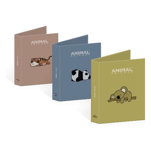 Ri.Plast Copertina ad anelli A4 (26x32x4cm) ANIMAL FRIENDS Assortito 64AFG04
