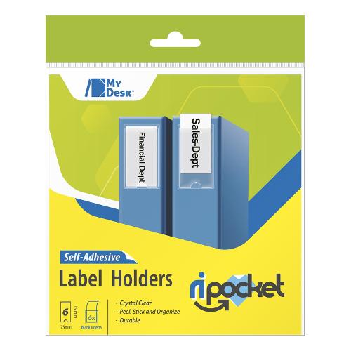 Ri.Plast Set tasche adesive 9 pz (7,5x15cm) Ripocket Label Holders Trasparente 621201