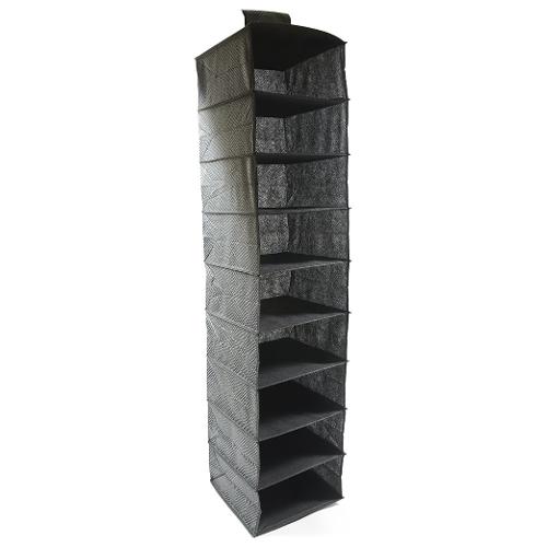 Mercury Organizer appendibile 30x30x130 cm Guardaroba 6P Grigio scuro 28767