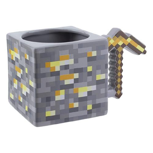 Paladone Tazza mug Ceramica (550ml) Pickaxe Gold MINECRAFT PP8776MCF