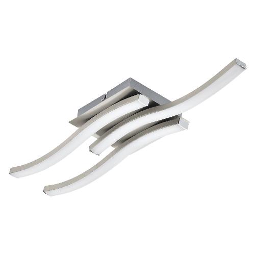 Eglo Plafoniera CABEZAS Nickel opaco (50,5x7x13cm) 33457 3 luci - LED - Max 15W