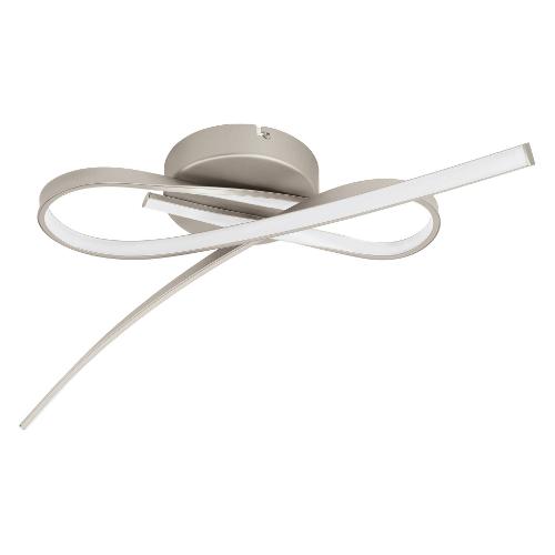 Eglo Plafoniera PALOZZA Nickel opaco (70,5x12,5x31,5cm) 33454 2 luci - LED - Max 22W