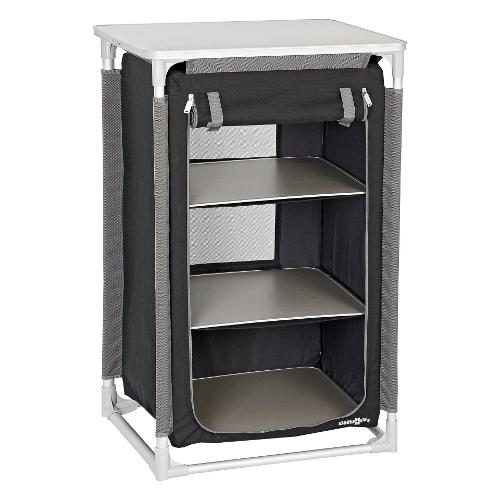 Brunner Armadietto campeggio Ls (59x48x104cm) AZABACHE Silver e Black 0422081N C03