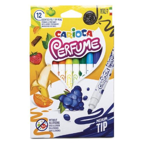 Carioca Pennarelli profumati da disegno sezione tonda 12 pz tratto Medio colori assortiti 42672