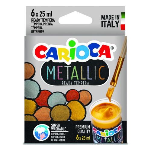 Carioca Tempera METALLIC Colori assortiti metal 6 pz KO026
