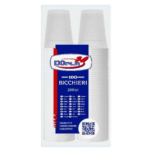Dopla Bicchieri monouso Bianco 100pz 22640