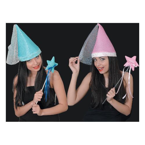 Ciao Cappello carnevale Principessa con Bacchetta Assortito 77637