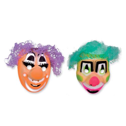 Ciao Maschera carnevale taglia Unica Pvc Clown con Capelli 68505