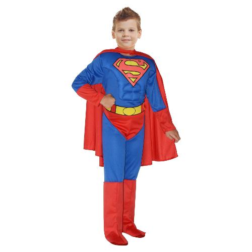 Costume carnevale DC COMICS SUPERMAN con muscoli Assortito taglia 10-12  anni 11699 10 12