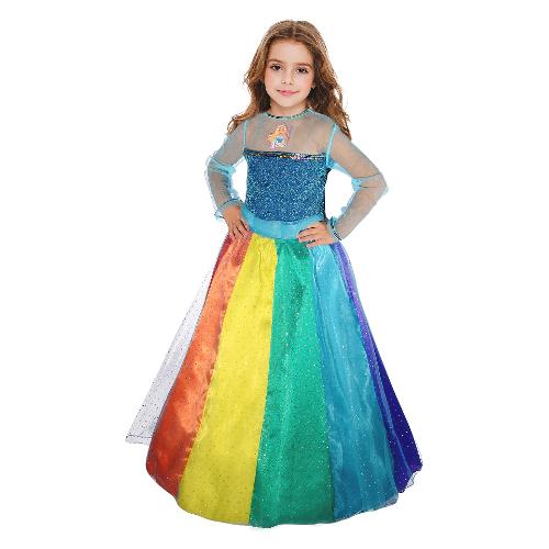 Costume carnevale BARBIE Arcobaleno taglia 4-5 anni 11663 4 5